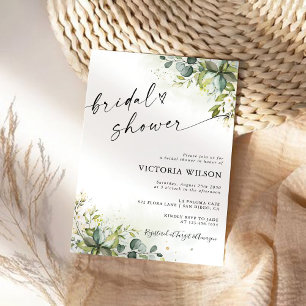 Greenery Bridal Shower Invitation