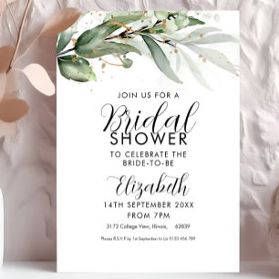 Greenery Bridal Shower  Invitation