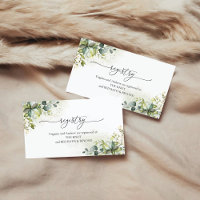 Greenery Bridal Shower Registry Enclosure Card