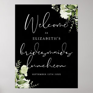 Greenery Bridesmaids Luncheon Welcome Sign