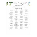 Greenery Calligraphy Alphabetical Seating Chart