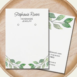 Greenery Calligraphy Earrings Jewellery Display Ca