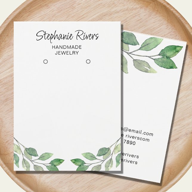 Greenery Calligraphy Earrings Jewellery Display Ca (Creator Uploaded)