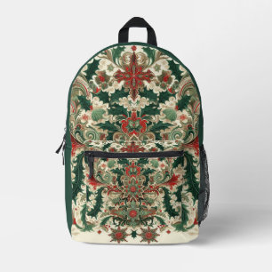 greenery Christmas/winter Printed Backpack