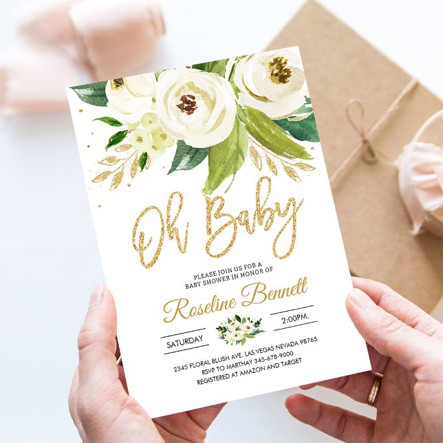 Greenery Coed Gender Neutral Baby Shower Invitation (Creator Uploaded)