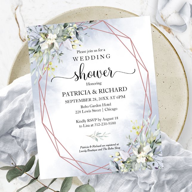 Greenery Couples Shower Budget Invitation (Creator Uploaded)
