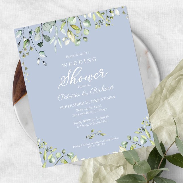Greenery Couples Shower Budget Invitations (Creator Uploaded)