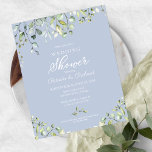 Greenery Couples Shower Budget Invitations<br><div class="desc">Delicate eucalyptus bouquet,  greenery botanical-themed affordable bridal shower 4.5”x5.6” invitations. PLEASE NOTE: The envelopes are NOT INCLUDE; matching A7 envelopes are available to be purchase separately.</div>