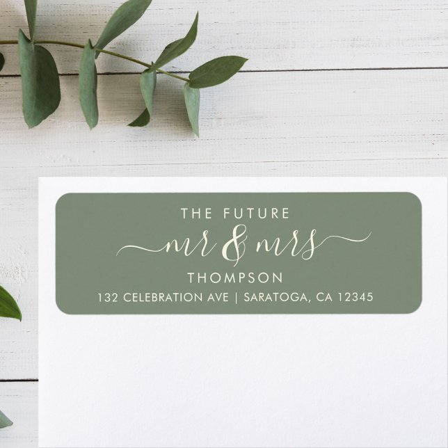 Greenery Cream Elegant Future MR and MRS Address (Creator Uploaded)