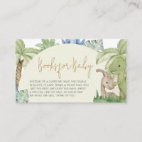 Greenery Dinosaur Baby Shower Books for Baby