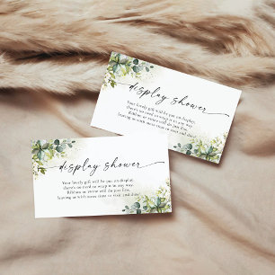 Greenery Display Shower Enclosure Card