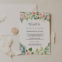 Greenery Elegant Floral Vow Renewal