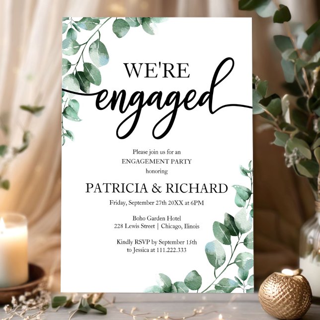 Greenery Engagement Party Invitation (Creator Uploaded)