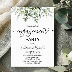 Greenery Engagement Party Invitation