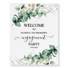 Greenery Engagement Party Welcome Sign