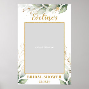 Greenery Eucalyptus boho bridal shower photo prop Poster