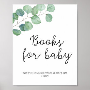 Greenery Eucalyptus - Books for baby poster
