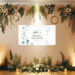 Greenery Eucalyptus Bridal Shower Banner