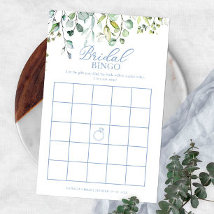 Greenery Eucalyptus Bridal Shower Bingo Flyer