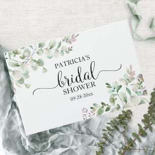 Greenery Eucalyptus Bridal Shower Guest Book