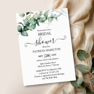 Greenery Eucalyptus Bridal Shower Invitation