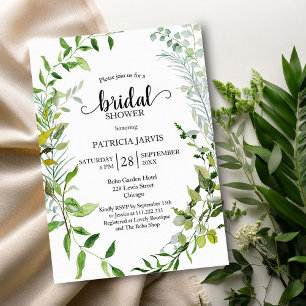Greenery Eucalyptus Bridal Shower Invitation