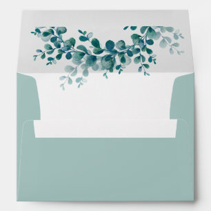 Greenery eucalyptus elegant  envelope