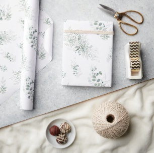 Greenery Eucalyptus Elegant  Wrapping Paper