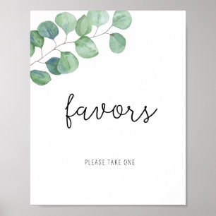 Greenery Eucalyptus - Favours Poster