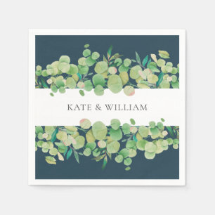 Greenery Eucalyptus Garland Wedding Napkin