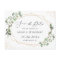 Greenery Eucalyptus Geometric Frame Save the Date