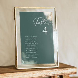 Greenery Eucalyptus Gold Foil Table Seating Card