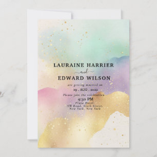 Greenery eucalyptus green floral garden invitation