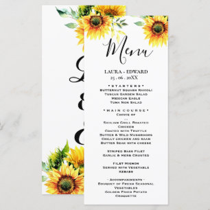 Greenery eucalyptus green floral garden menu