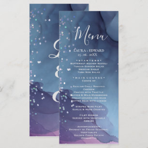 Greenery eucalyptus green floral garden menu