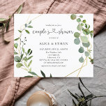 Greenery Eucalyptus Heart Botanical Couple Shower<br><div class="desc">Boho eucalyptus leaves.</div>