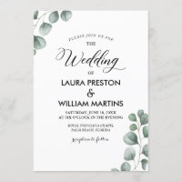 Greenery Eucalyptus Spring Summer Wedding