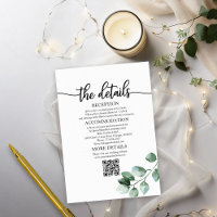 Greenery Eucalyptus Wedding Details QR