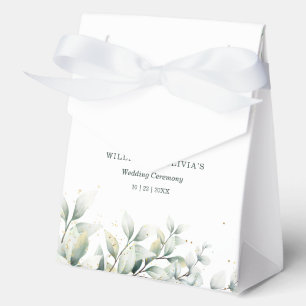 Greenery Eucalyptus Wedding Elegant Floral Wedding Favour Box