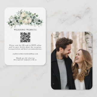 Greenery Eucalyptus Wedding Enclosure Card