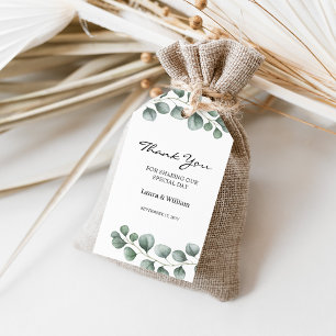 Greenery Eucalyptus Wedding Favour Gift Tags