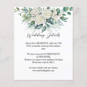 Greenery eucalyptus white roses wedding details