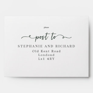 Greenery Evening Wedding envelope