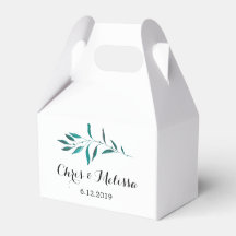 Greenery Favour Box - Greenery Wedding Favour