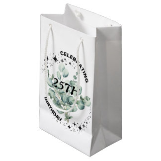 Greenery Floral Sky Star Birthday Celebration Small Gift Bag
