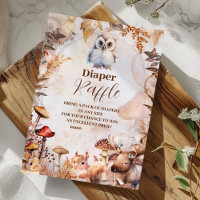 Greenery Forest Animals Woodlan Diapper Raffle