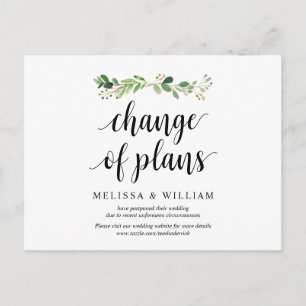 Greenery Garden, Change of plans, Postponed Postcard