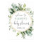 Greenery gender neutral baby shower welcome sign