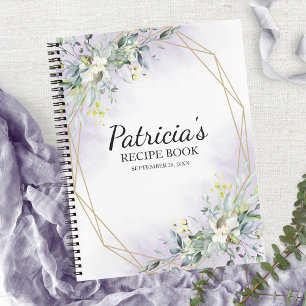 Greenery Geometric Bridal Shower Recipe Book