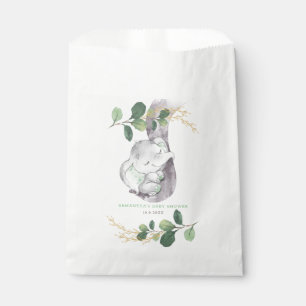 Greenery Gold Elephant Jungle Wild One Baby Shower Favour Bags